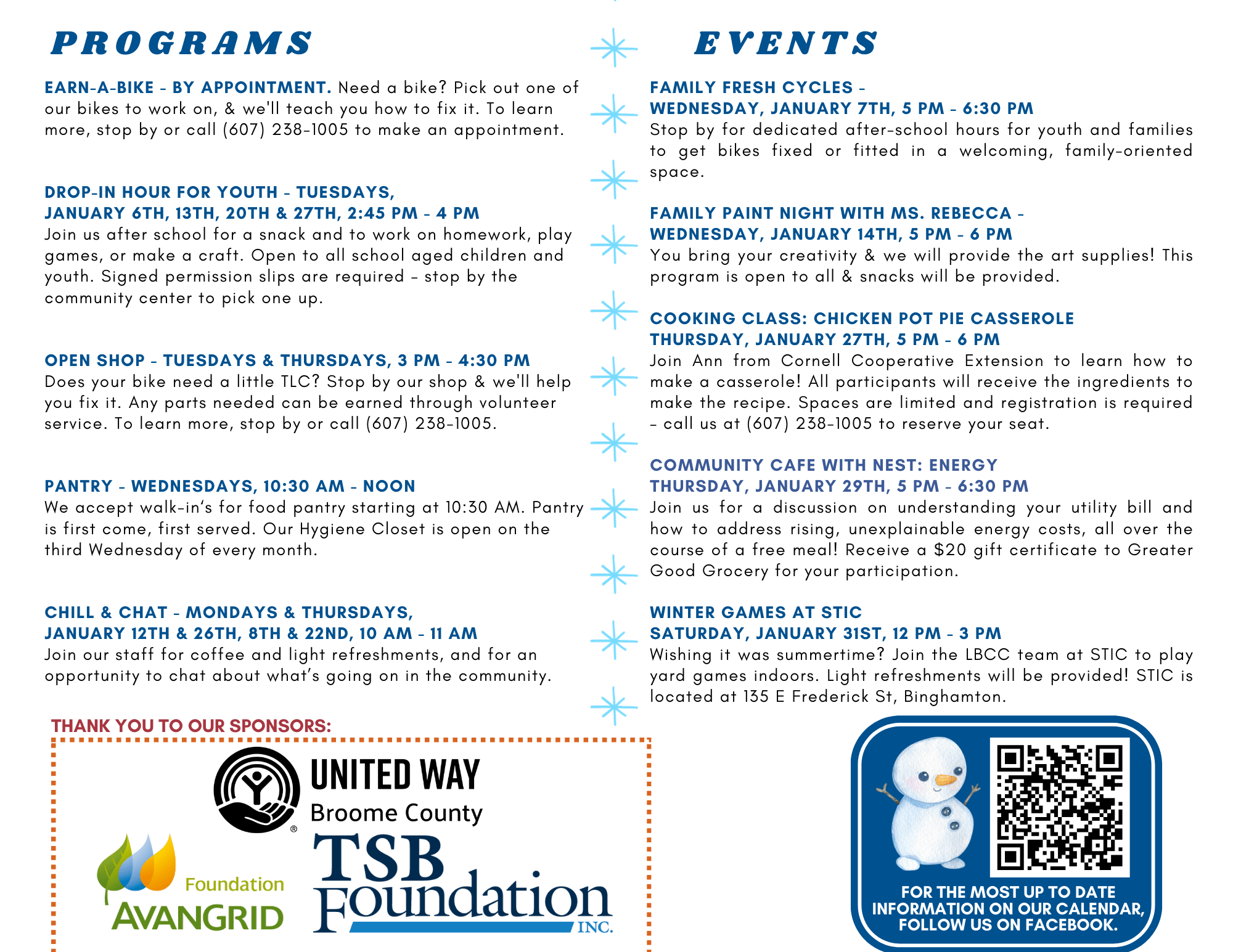 January 2026 calendar image